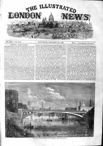 Vecchia stampa antica 1863
