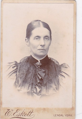 Cdv photo serious lady - cdv, lace
