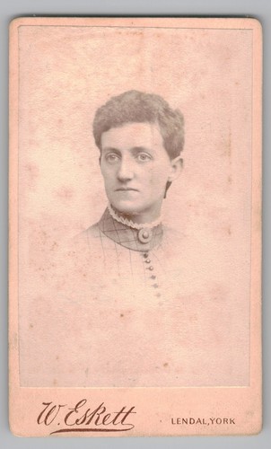 Antique cdv 1880 eskett - cdv,