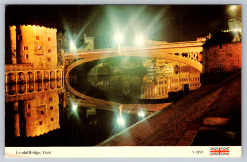 Cartolina lendal bridge york - lendal,