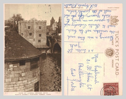Vintage postcard ouse - vintage,