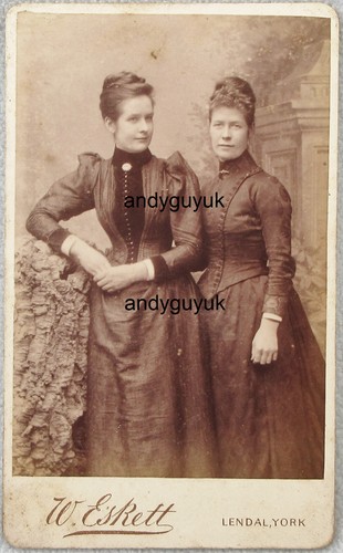 Cdv beautiful ladies eskett - beautiful,